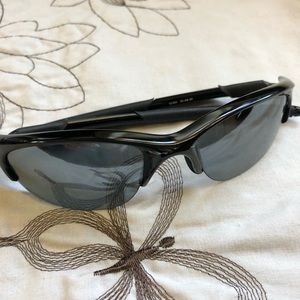 Oakley Polished Black Polarized Sunglasses